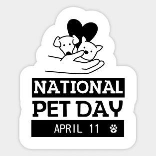 National Pet Day Sticker